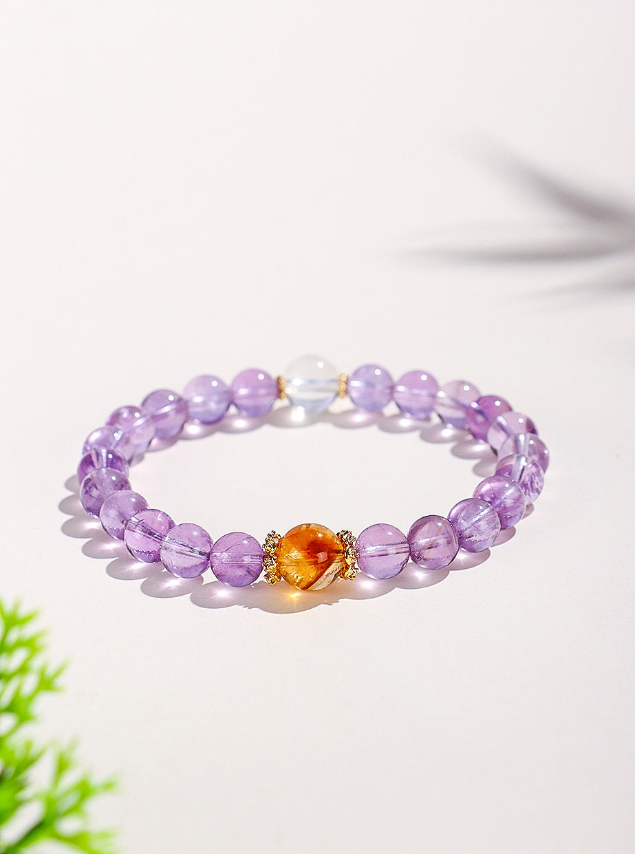 Planderful Fortune's Favor Bracelet – Elegant Amethyst Crystal Design