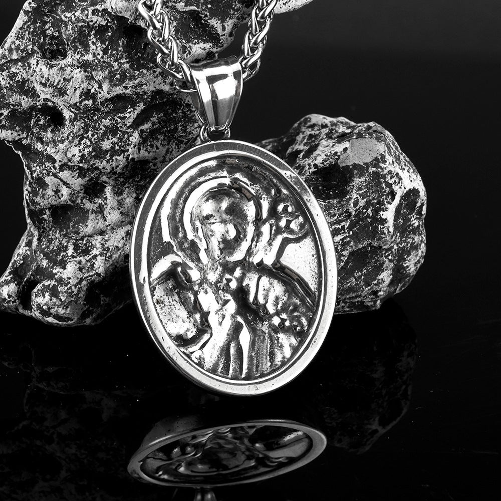 Vintage Men's Jewelry Greek Mythology Pendant Necklace