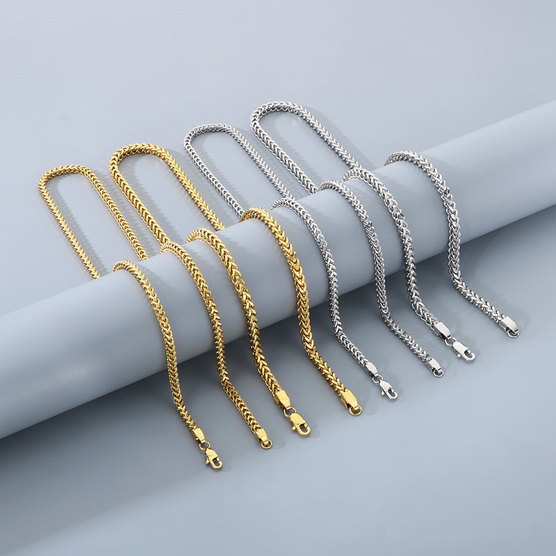 Planderful Keel Chain Necklace Unisex Gold Plated Bold