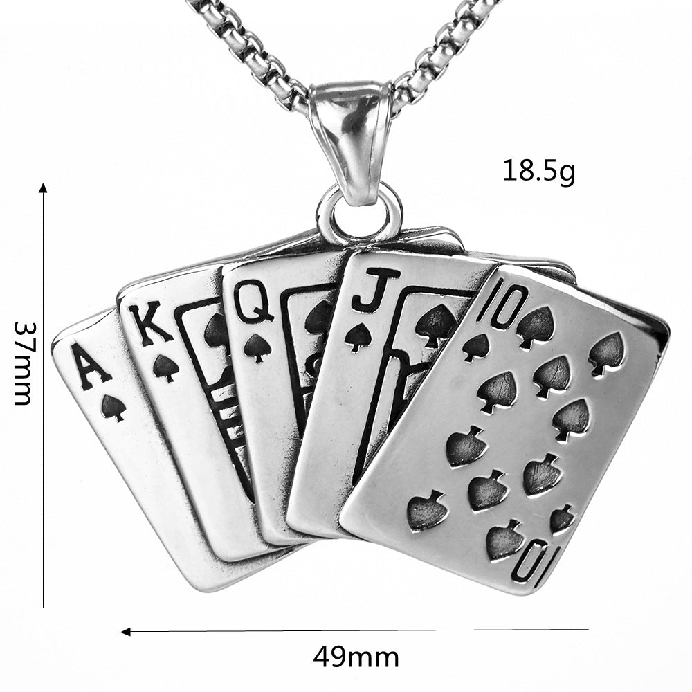Punk Retro Stainless Steel Men's Pendant Necklace