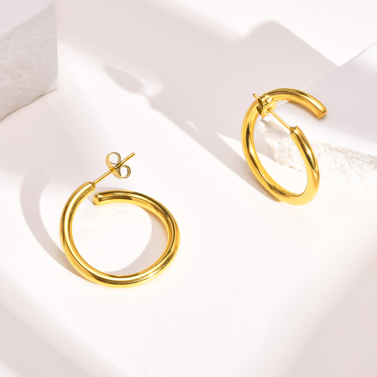 Stainless Steel Geometric Earrings