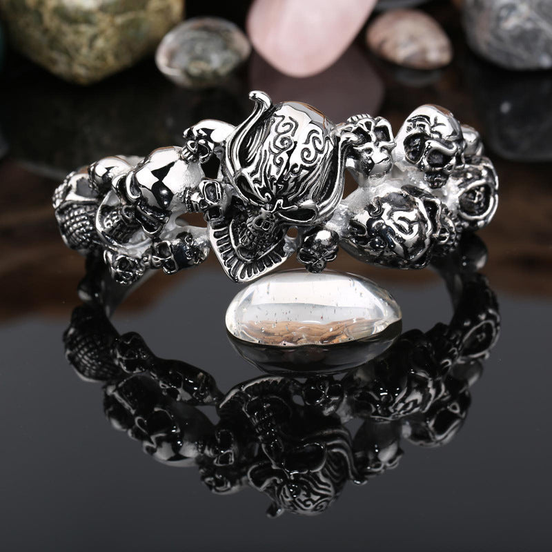 Skull Titanium Steel Men's Bracelet