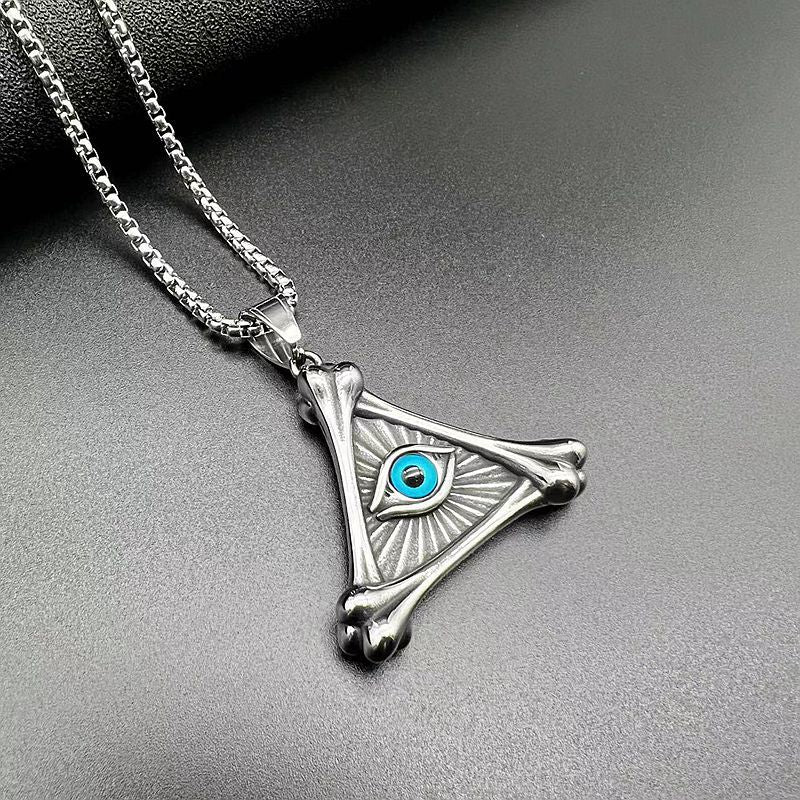 Gold-Plated Stainless Steel Necklace - Statement Punk
