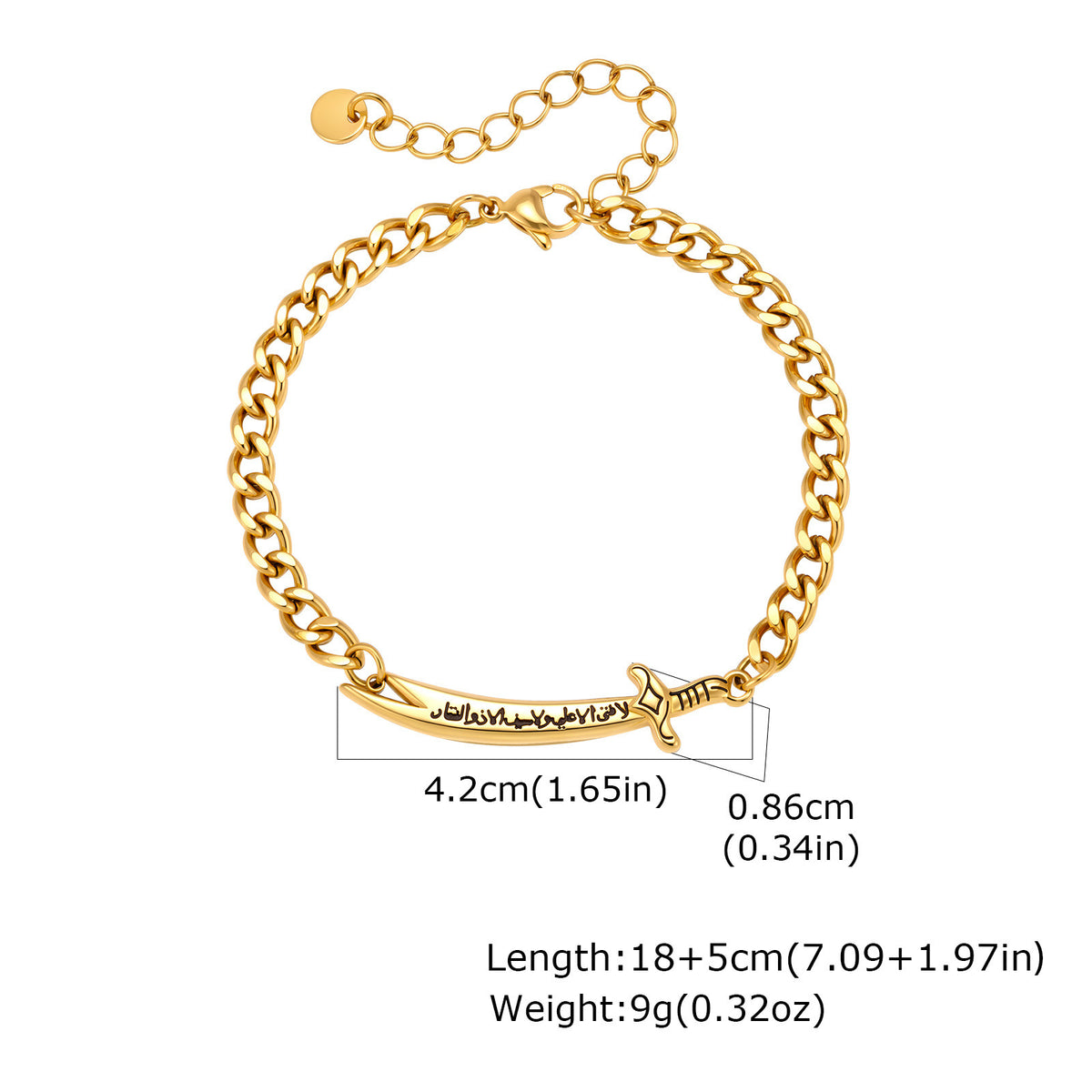 Sword Stainless Steel Bracelet