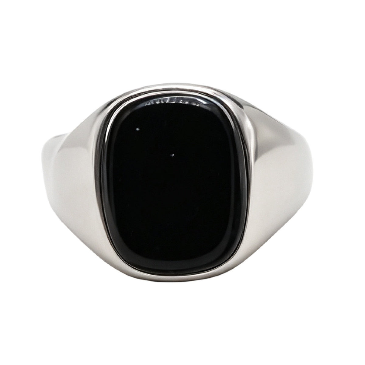 Retro Gemstone Titanium Steel Ring