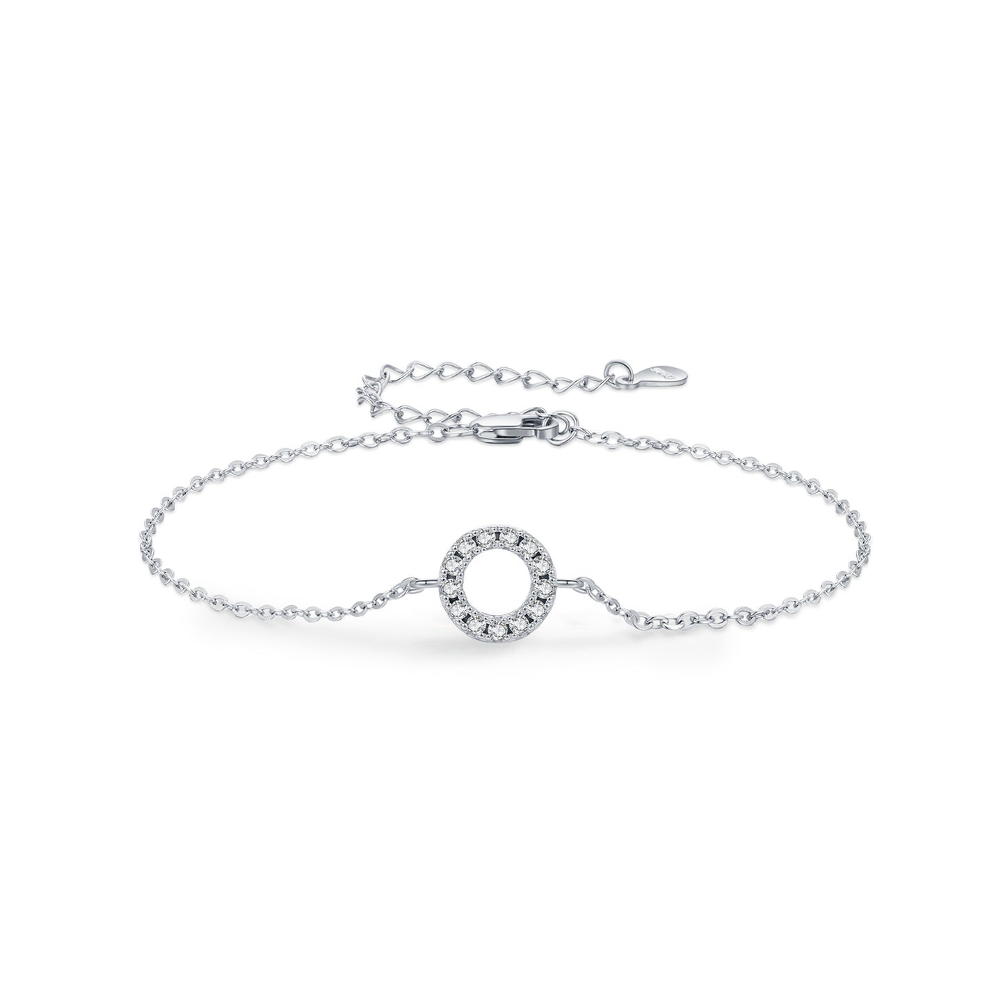 Planderful Moissanite Sparkling Bracelet – Light Luxury Geometric Design