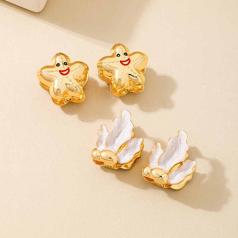 Planderful Vienna Verve Earrings – Cute Starfish Design for Daily Wear