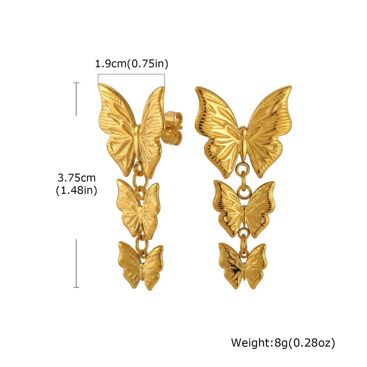 Modern Stainless Steel Earrings