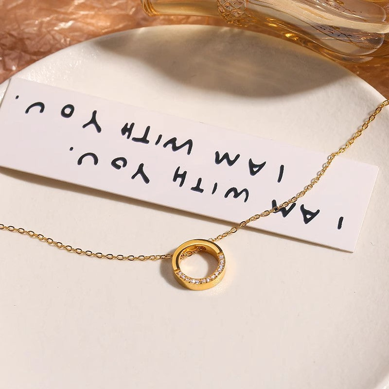 Planderful Jewelry Zircon Collarbone Necklace Elegant Gift