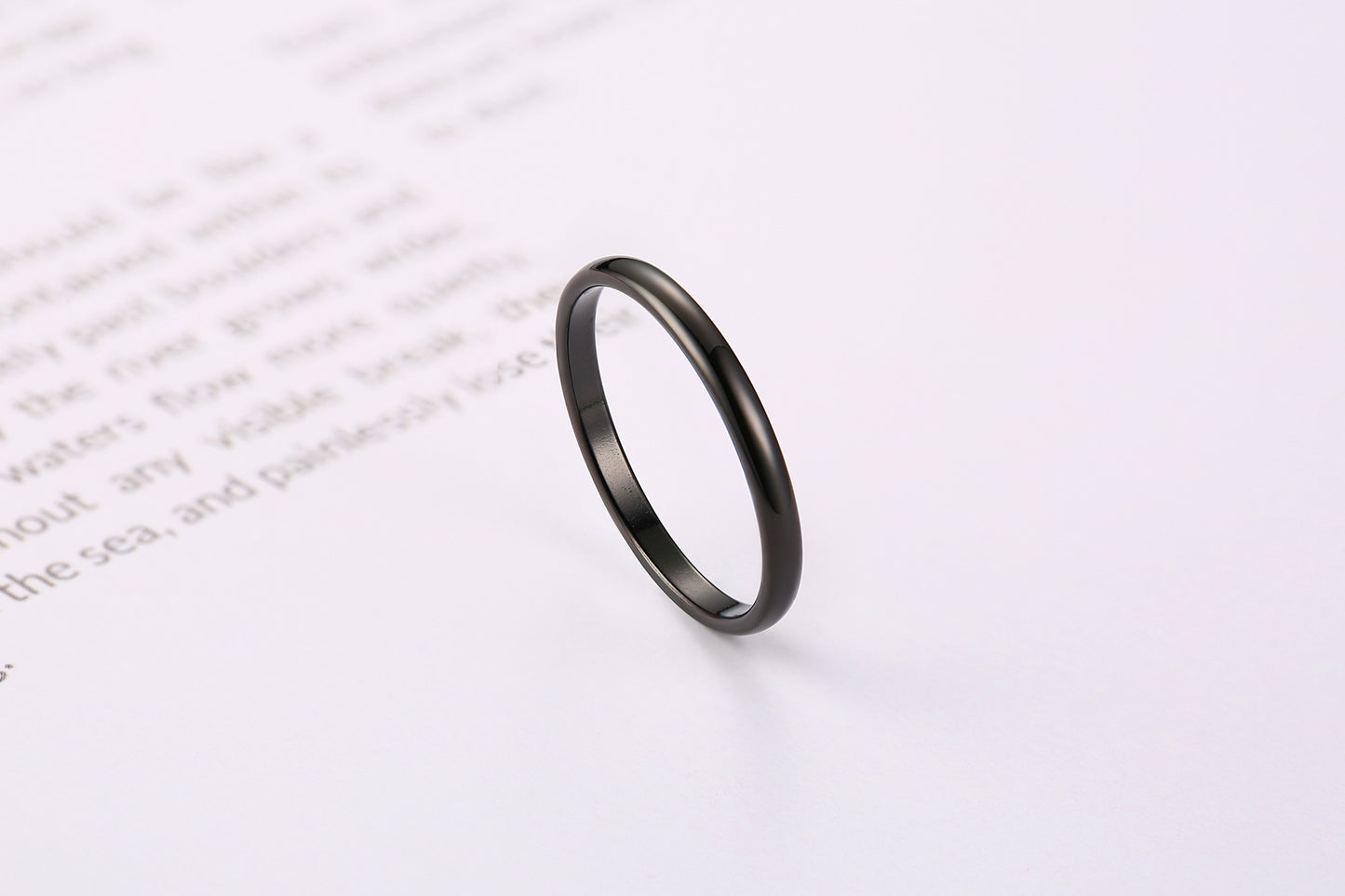 Plain Ring Thin Ring Women's Stainless Steel Couple Ring