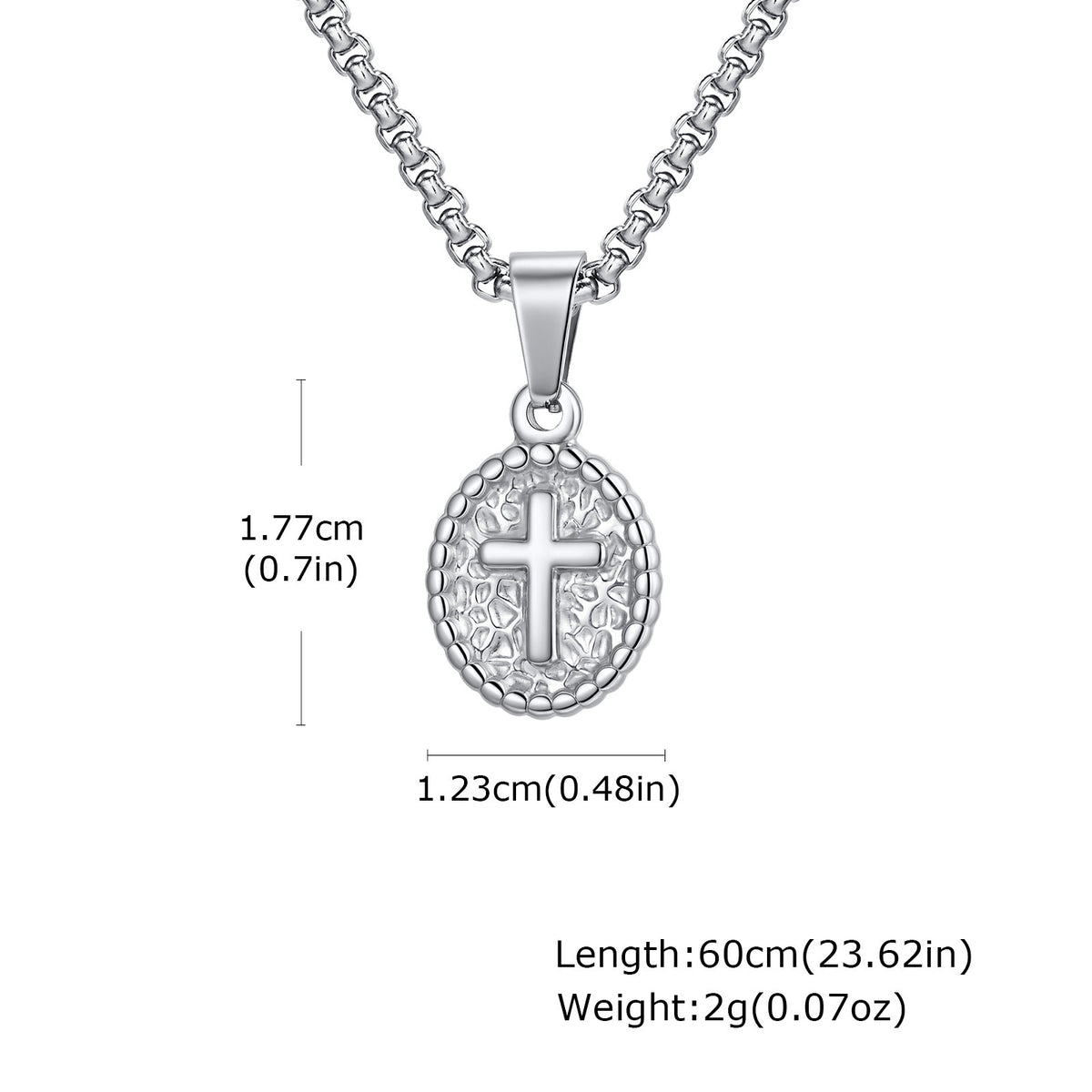 Vintage Cross Medallion Pendant — Three Finishes