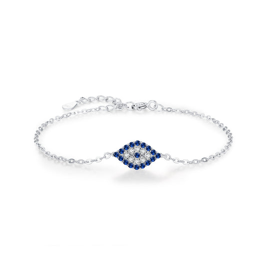 925 Sterling Silver Minimalist Eye Bracelet