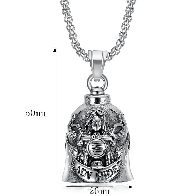 Biker Motorcycle Stainless Steel Pendant Necklace