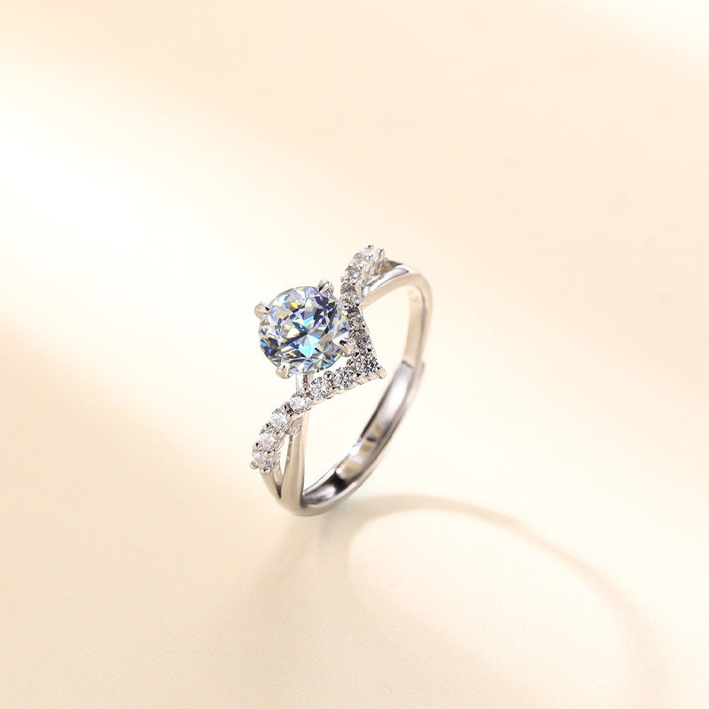 Genuine Points S925 Sterling Silver Women's Ring