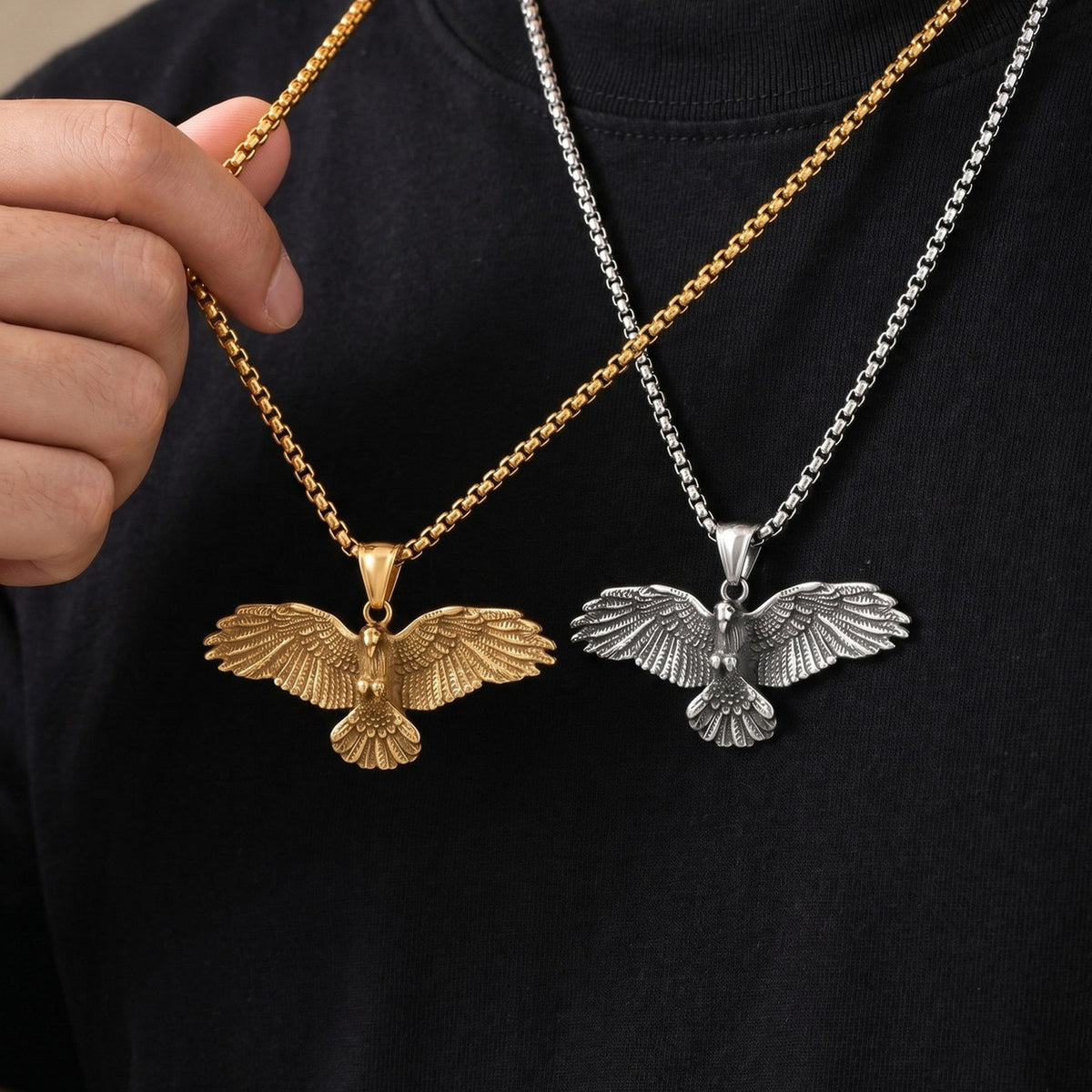 Eagle Stainless Steel Pendant