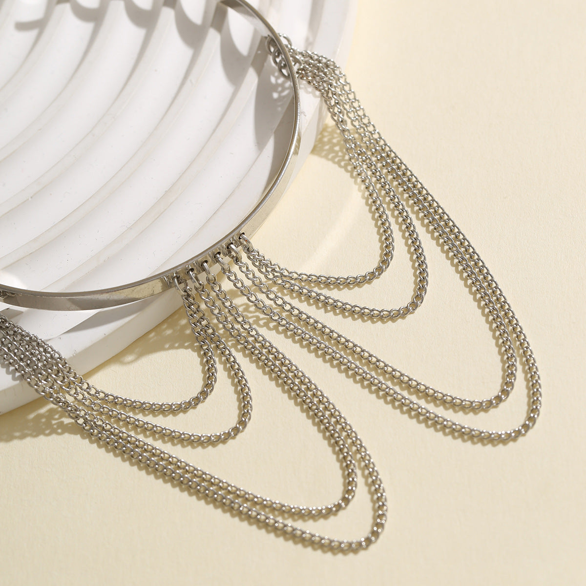 Romantic Su Open Arm Bracelet Metal U-Shaped Chain Arm Chain