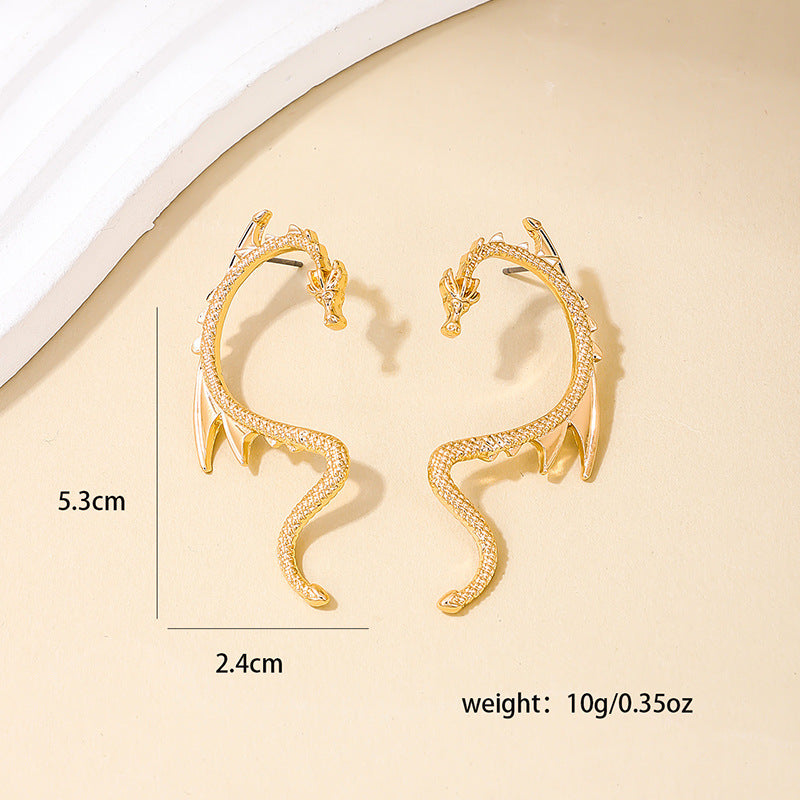 Dragon Sway Retro Earrings - Unique European & American Style Statement Jewelry