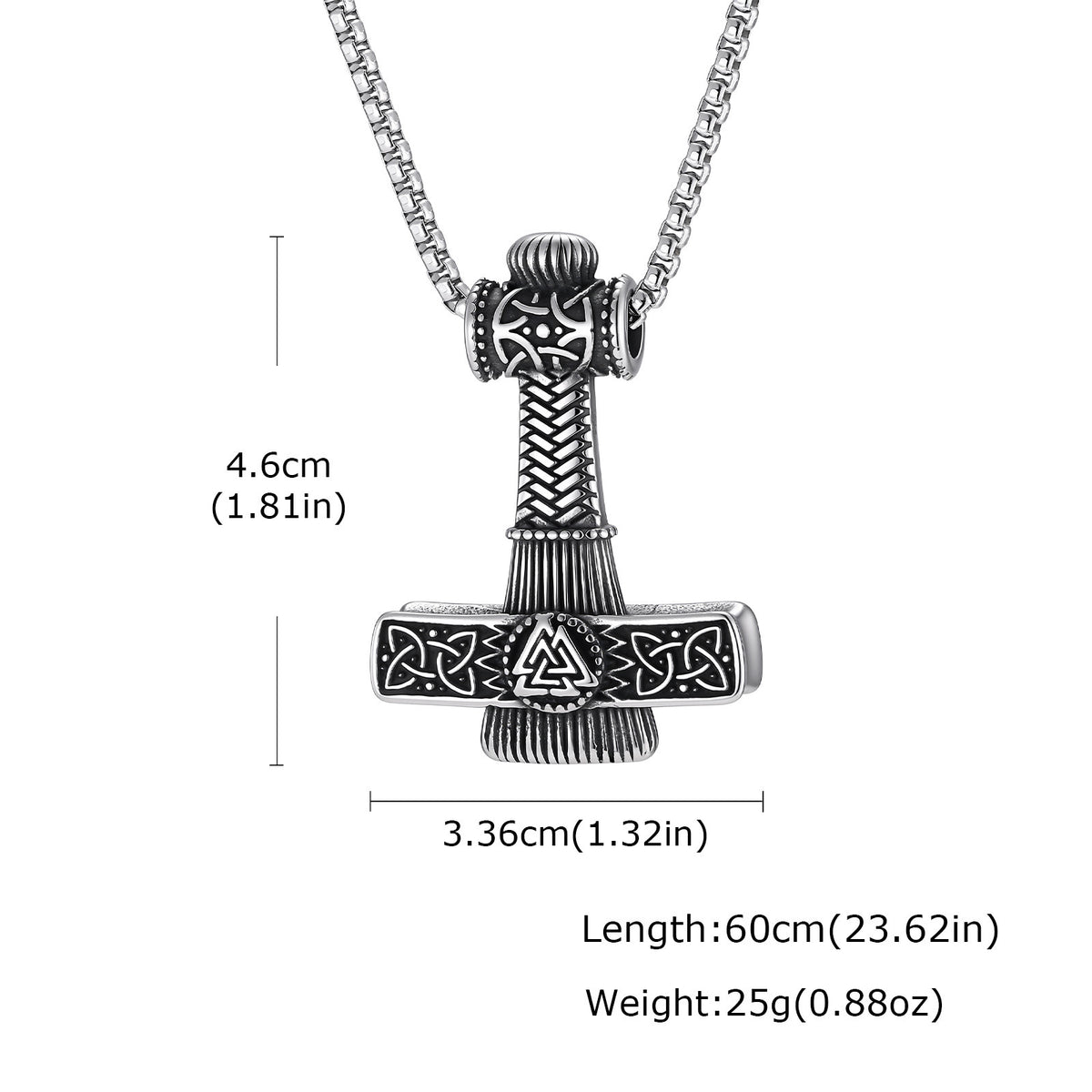 Vintage Stainless Steel Pendant for Men