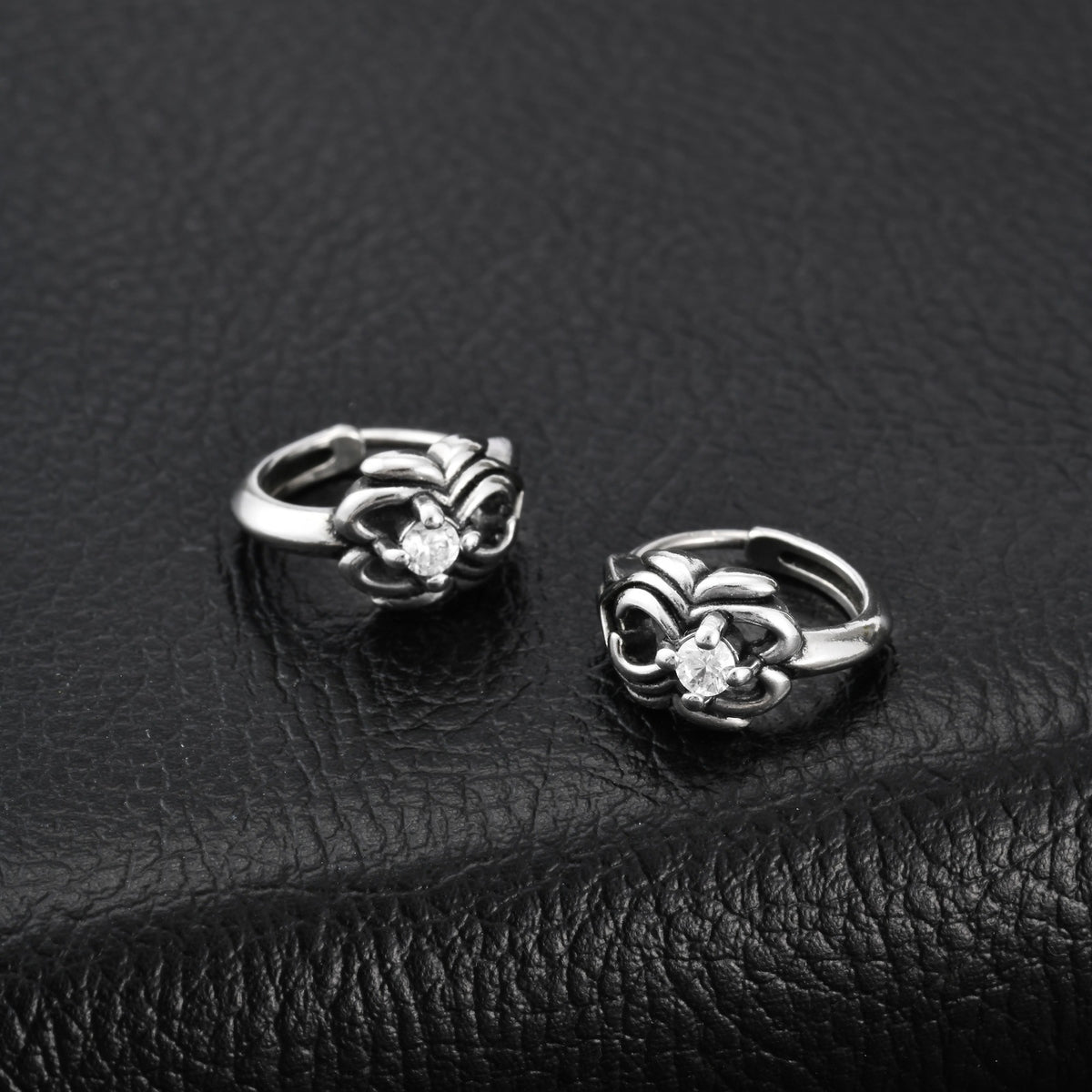 Stainless Steel Zircon Vintage Earrings