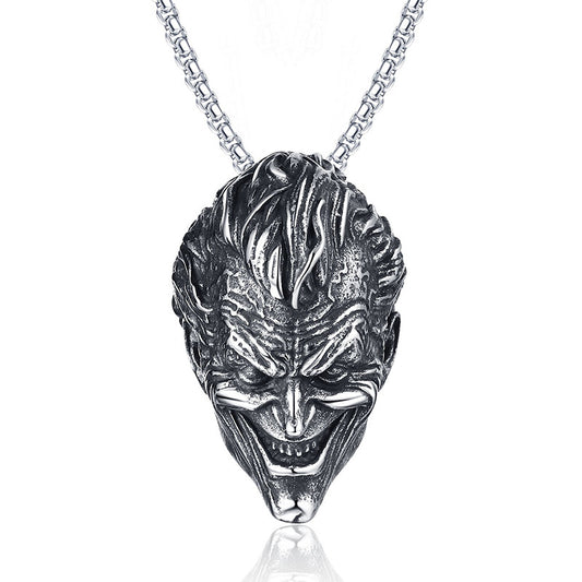 Stainless Steel Necklace – Vintage Sun Wukong Monkey Head Pendant For Everyday Style