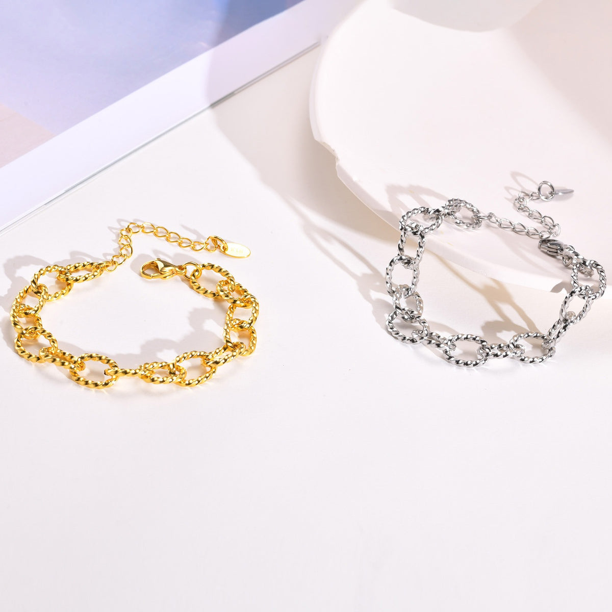 Braided Stainless Steel Bracelet Unisex