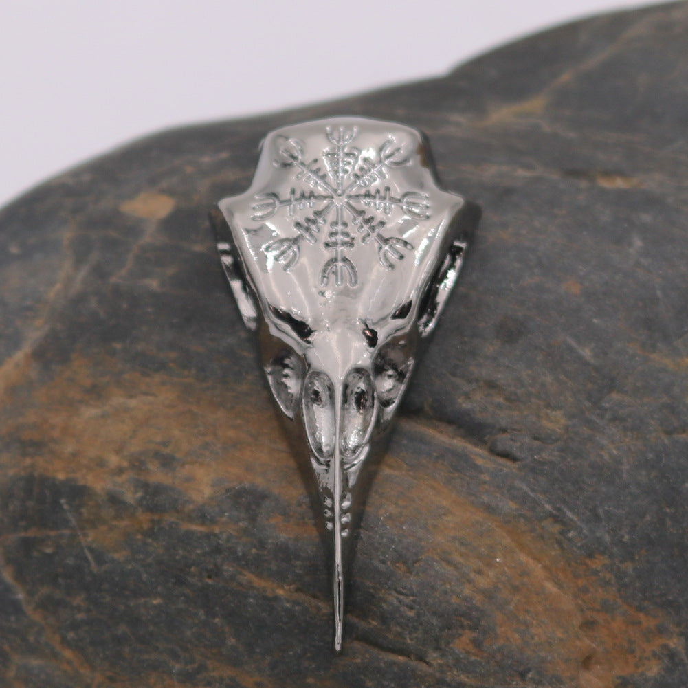 Viking Symbol Hawkbill Pendant Necklace for Men - Norse Legacy Collection