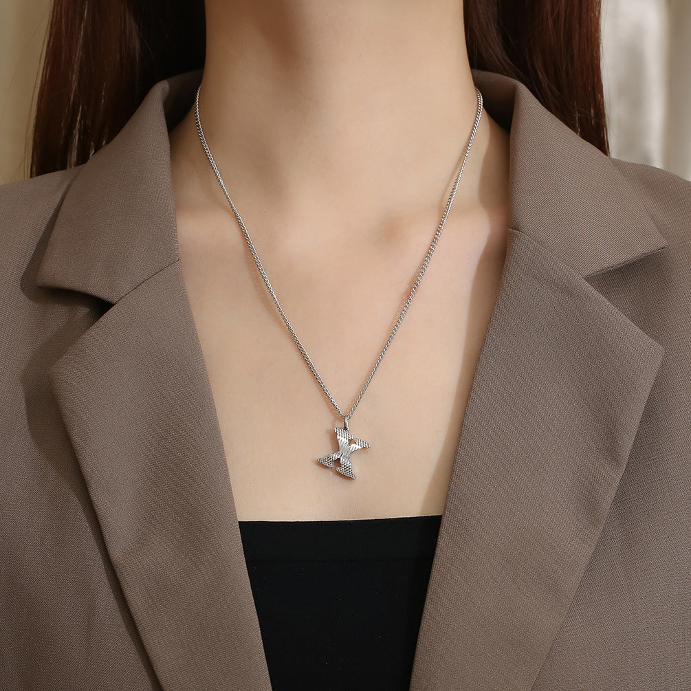 Planderful Everyday Genie Gold Plated Letter Surname Pendant For Couples Unisex Premium Magazine Style Jewelry