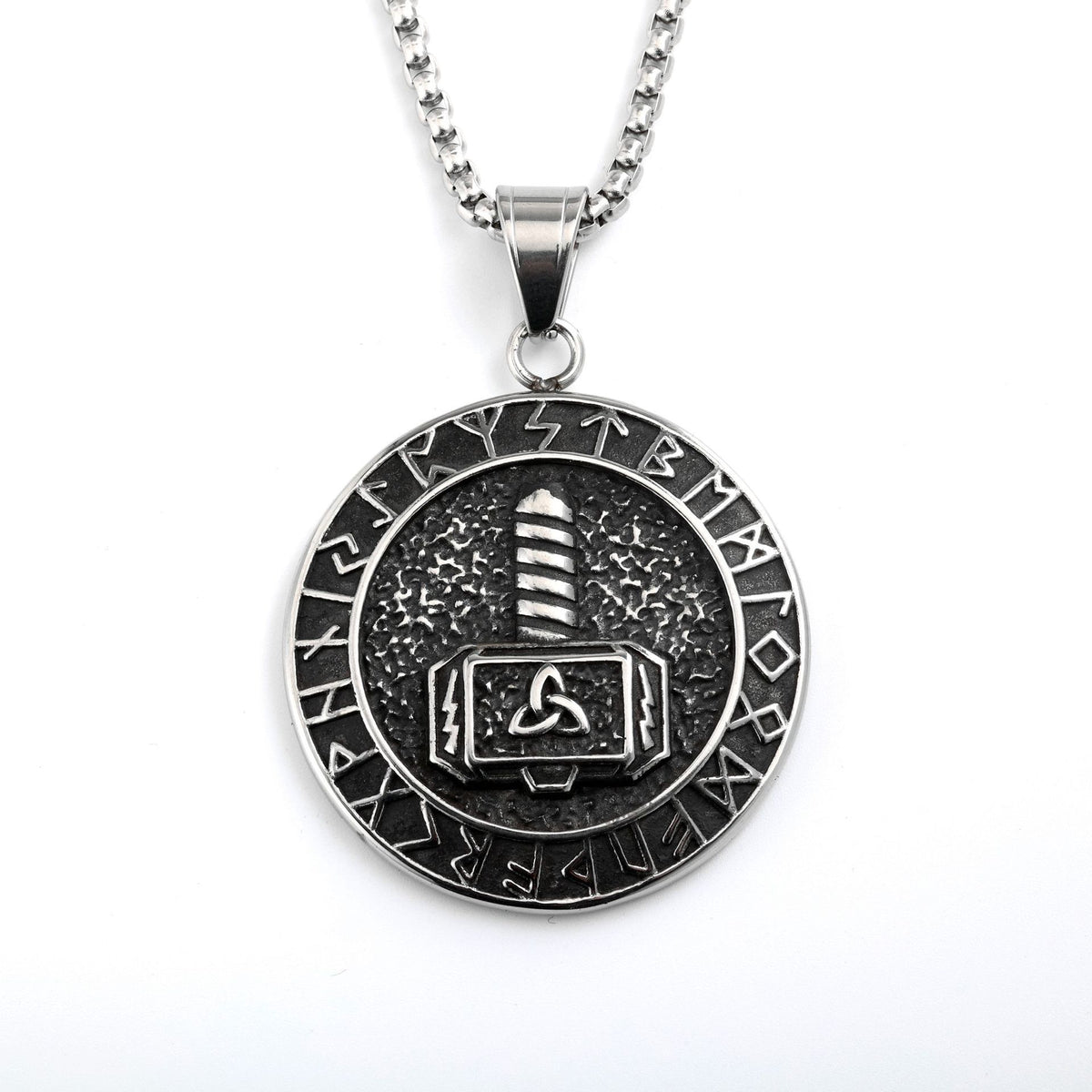 Punk Viking Stainless Steel Pendant Necklace