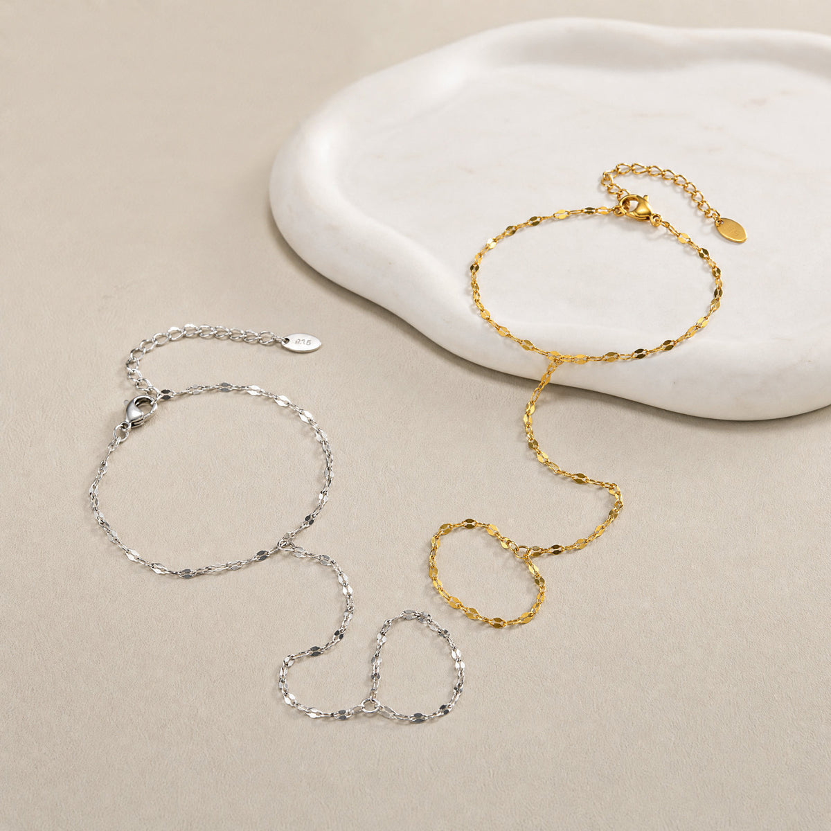 2026 Simple Lip Chain Stainless Steel Bracelet