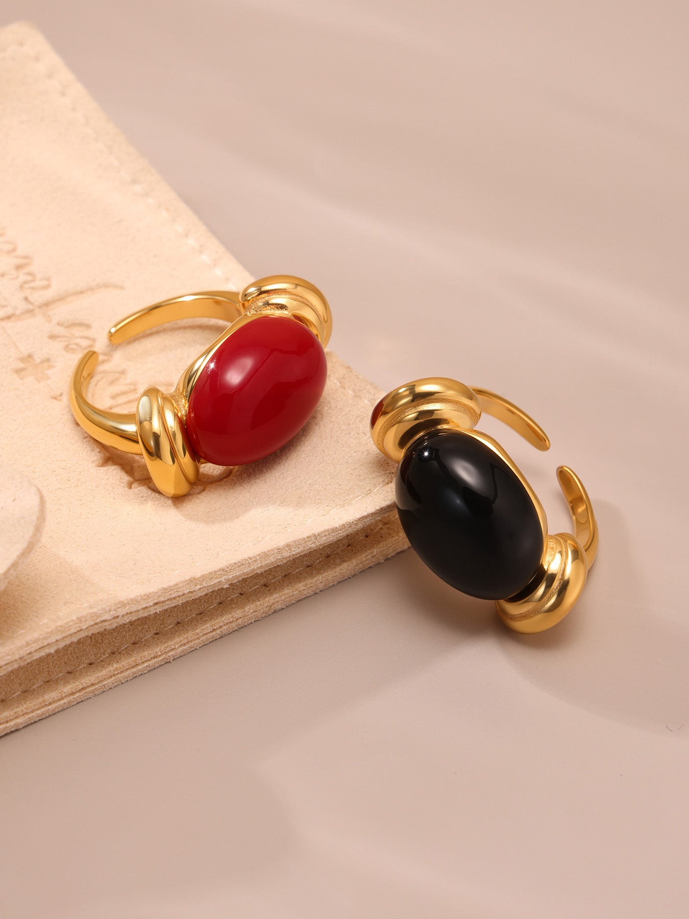Planderful Oval Resin Ring Candy Color Women Fashion