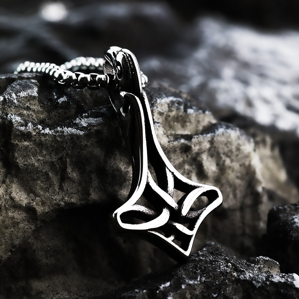 European And American Retro Men's Stainless Steel Viking Necklace