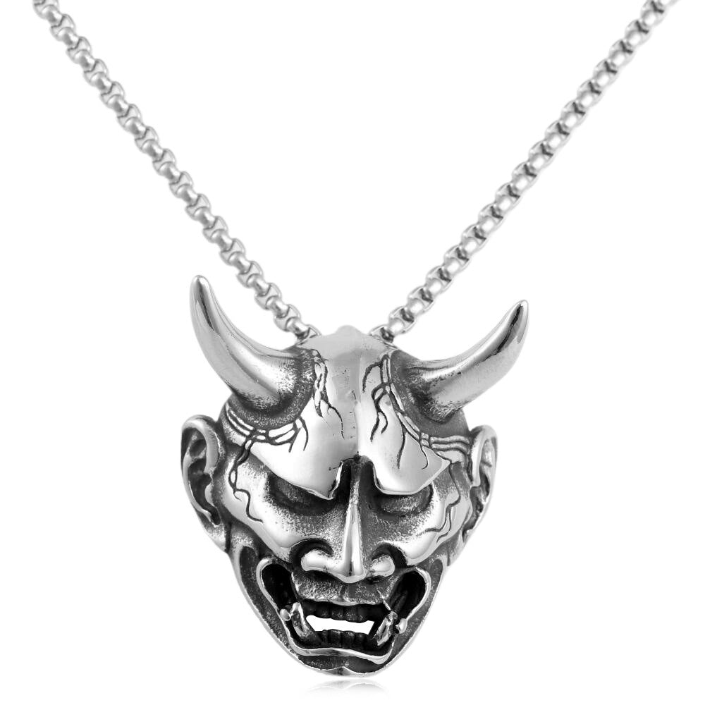 European And American Stainless Steel Horn Monster Pendant