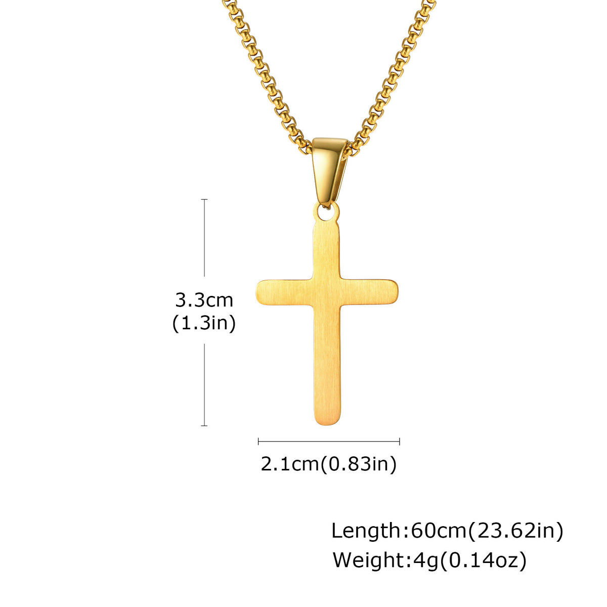 Cross Stainless Steel Necklace for Men