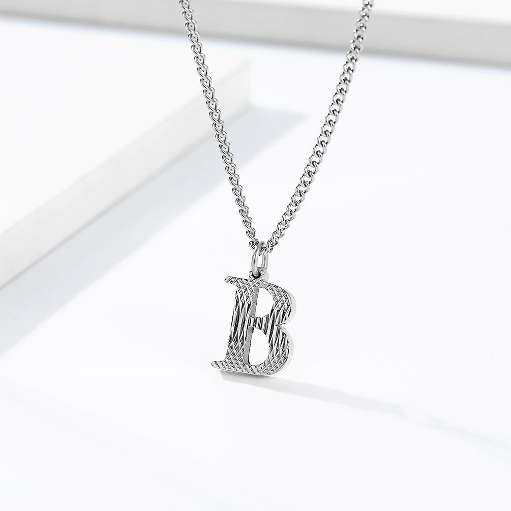 Planderful Everyday Genie Gold Plated Letter Surname Pendant For Couples Unisex Premium Magazine Style Jewelry