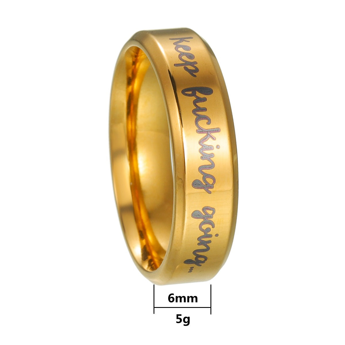 Planderful Titanium Steel Ring Unisex Everyday Genie Durable Smooth Fashion Band For Men Women