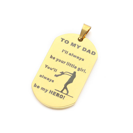 Stainless Steel Men Pendant Fathers Day Durable Planderful