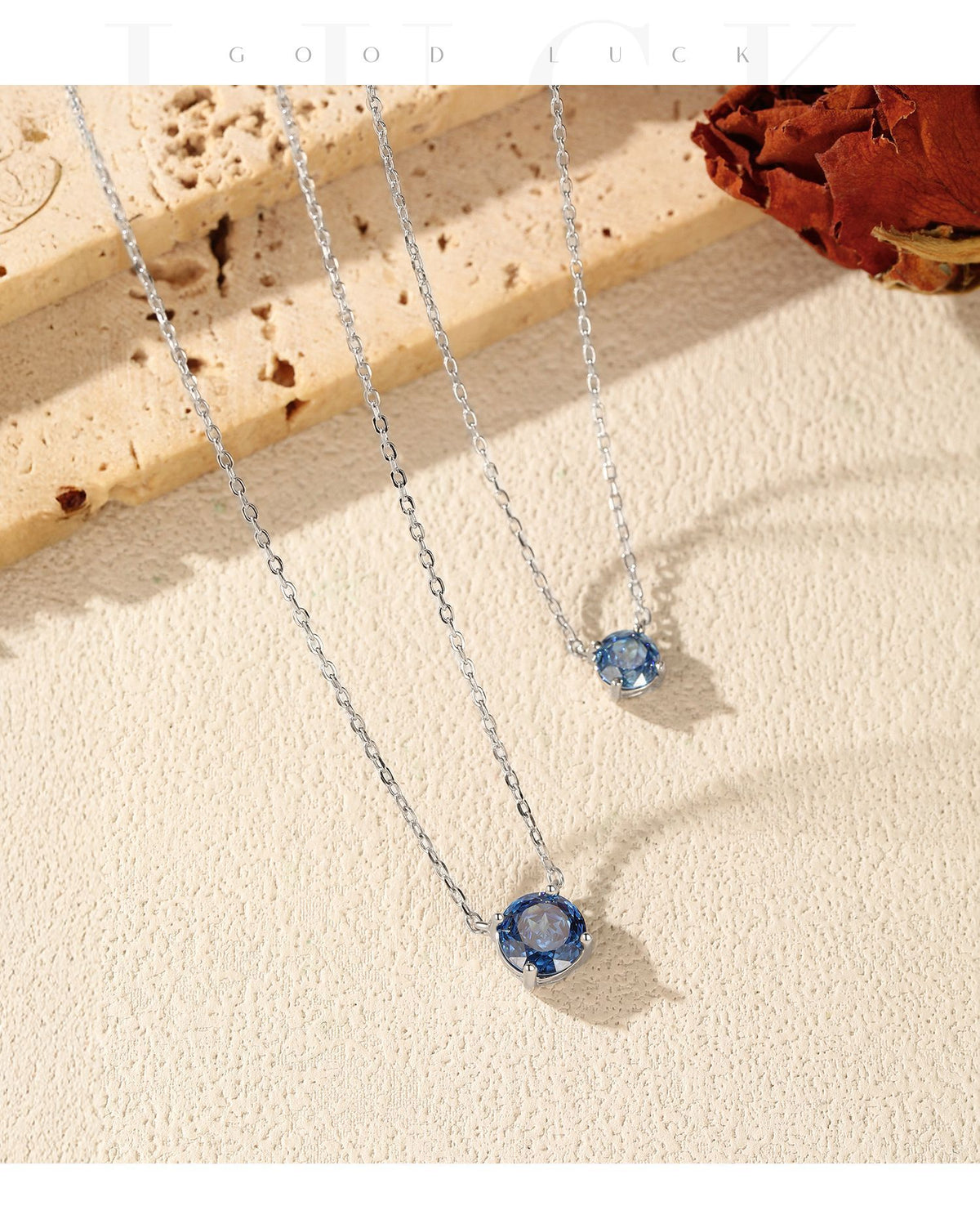 925 Sterling Silver Sparkling Rose-Cut Zircon Necklace