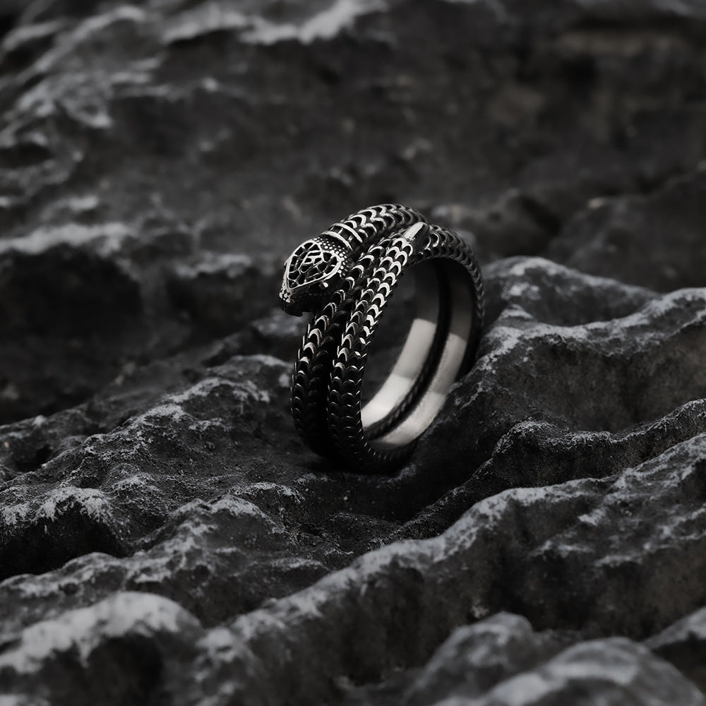 European and American Jewelry Wholesale Men's Titanium Steel Ring