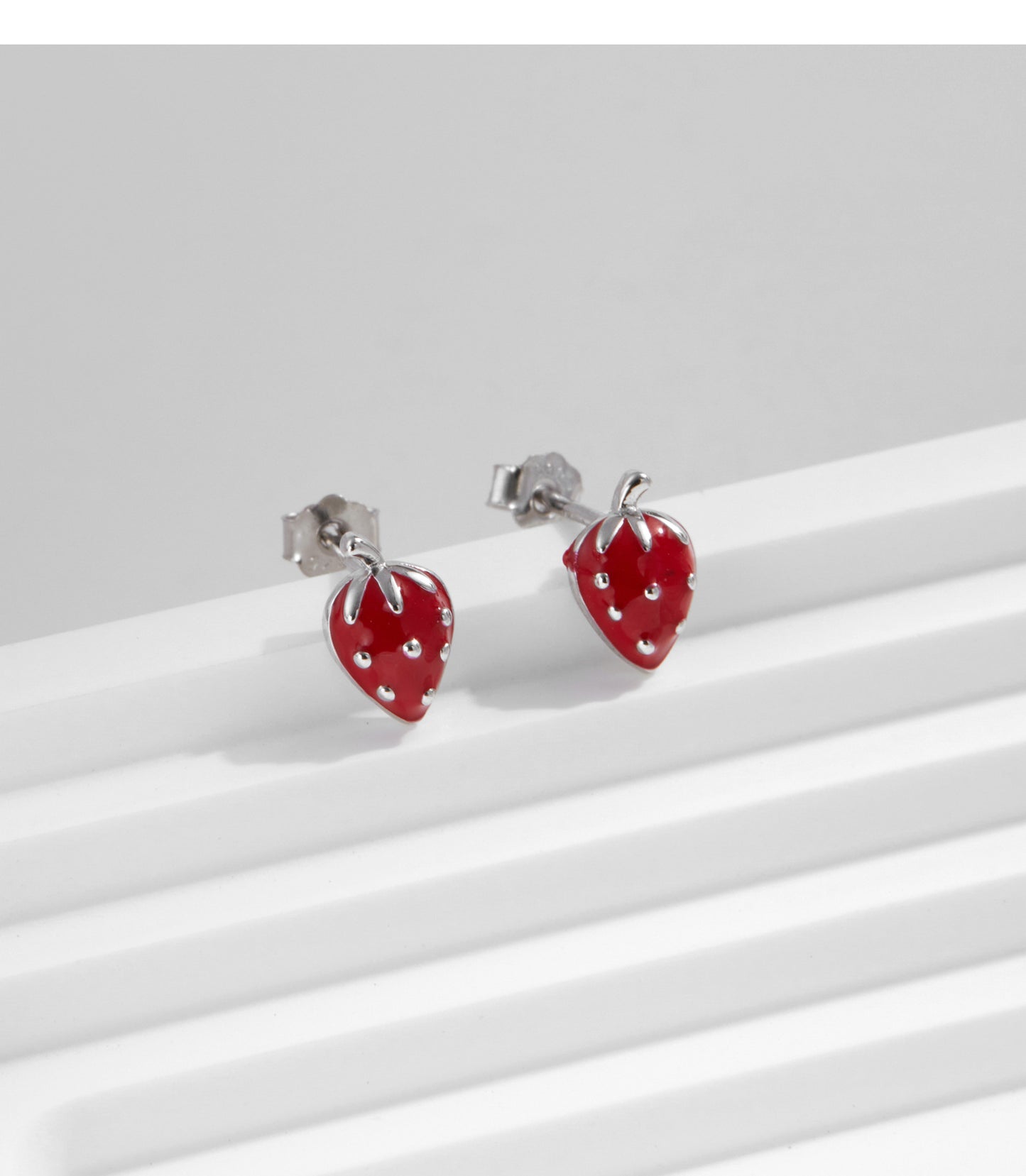 Planderful Everyday Genie Strawberry Stud Earrings – Cute and Playful Design