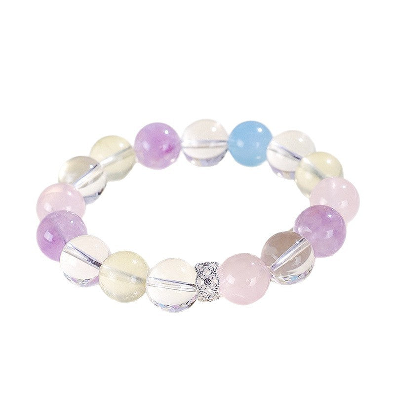 Planderful Fortune's Favor Bracelet – Elegant Lavender Amethyst and Aquamarine Design