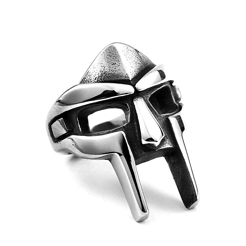 Vintage Mask Stainless Steel Men's Ring