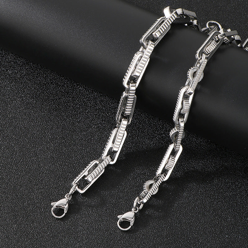 Planderful Collection Locomotive Steel Bracelet Premium Men
