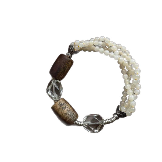 Hetian Jade Agarwood Crystal Bracelet