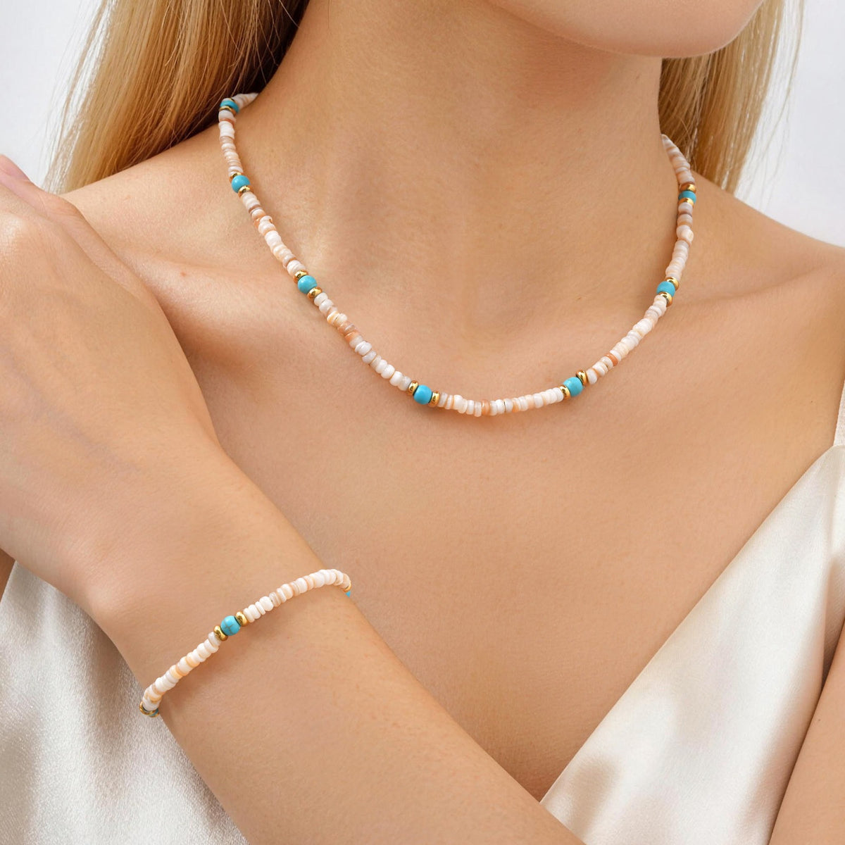 Turquoise Stainless Steel Bracelet