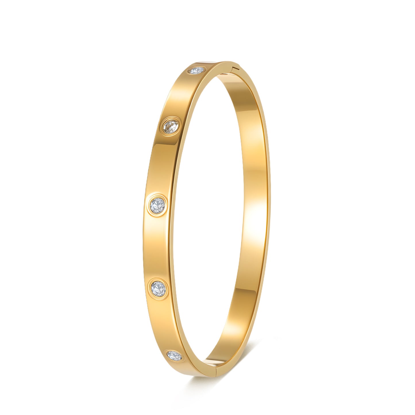 Planderful Everyday Genie Zircon Couple Bracelet Titanium Steel Unisex Luxury Gift For Couples