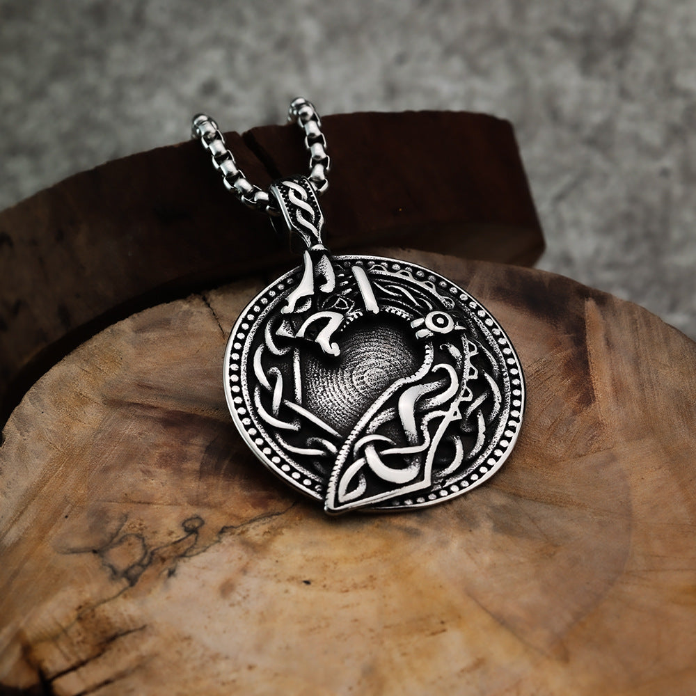 Cross-Border European and American Style Celtic Viking Pendant Necklace for Men