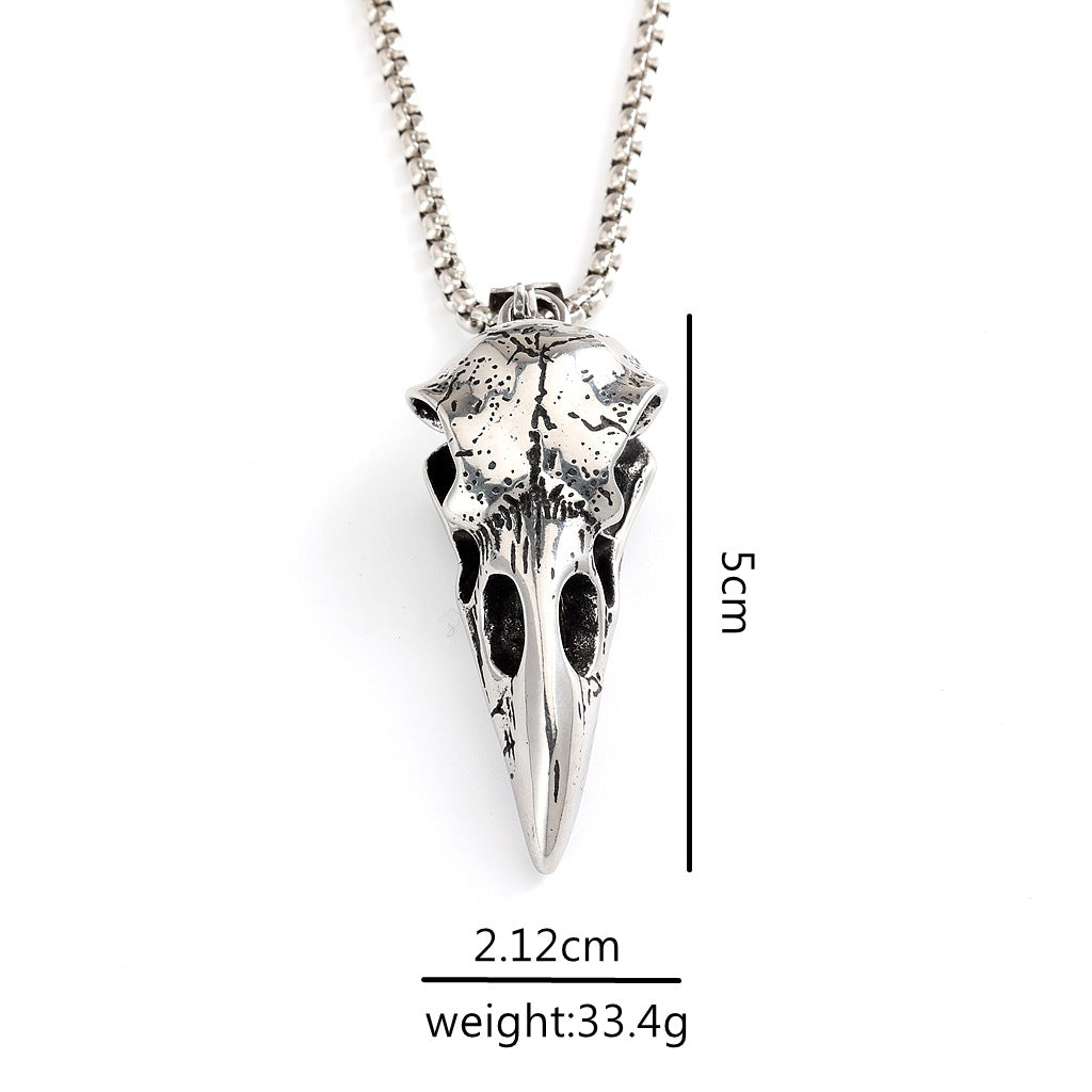 Vintage Skull Stainless Steel Men's Pendant Necklace