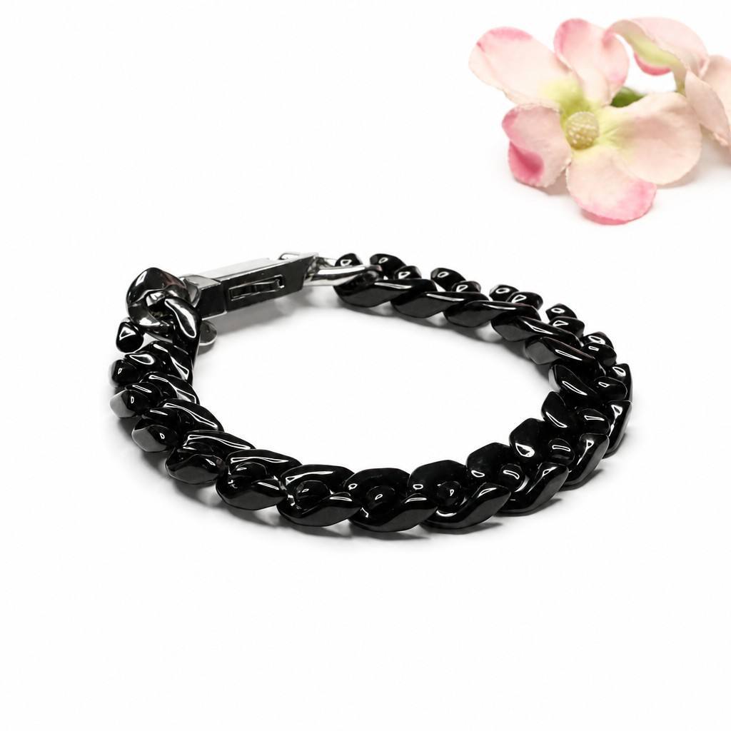 Jadeite Cuban Chain Bracelet