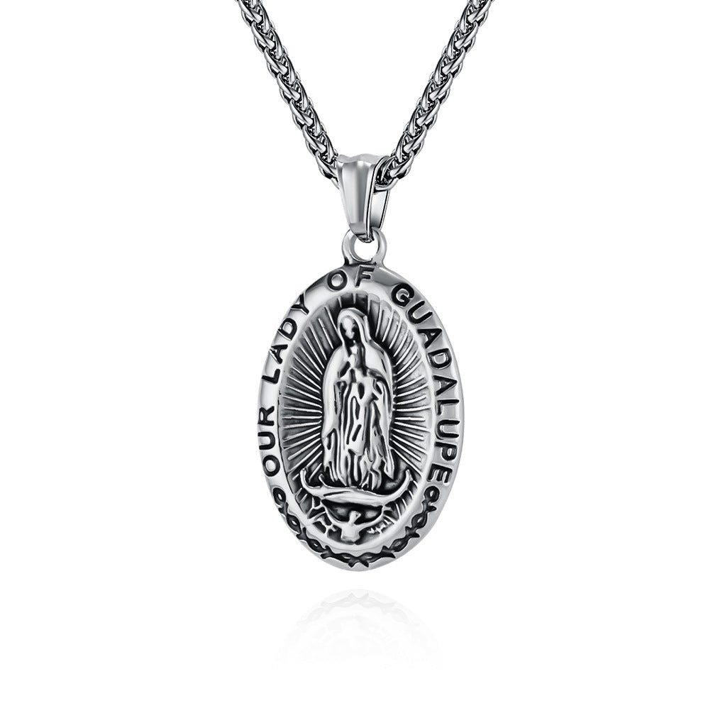 Cross-border European and American Virgin Mary Pendant Necklace