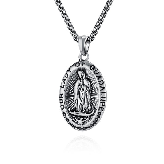 Cross-border European and American Virgin Mary Pendant Necklace